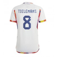 Maglie da calcio Belgio Youri Tielemans #8 Seconda Maglia Mondiali 2022 Manica Corta